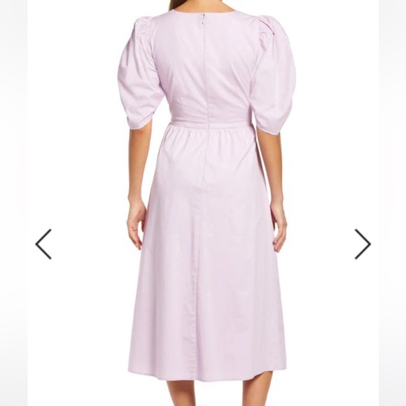 NWT WAYF Lavender twist cutout dress - Picture 2 of 14